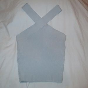 Babaton Sculpt Knit Criss Cross Cropped Tank